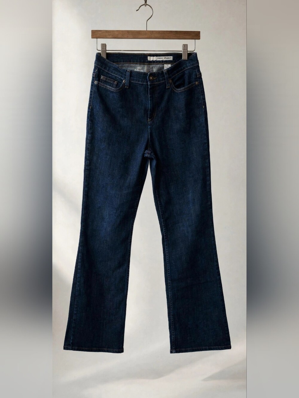 Dkny Women's Straight-Leg Jeans in Dark Blue